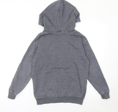 Girls UK Size 9 Years New Look Grey Pullover Hoodie