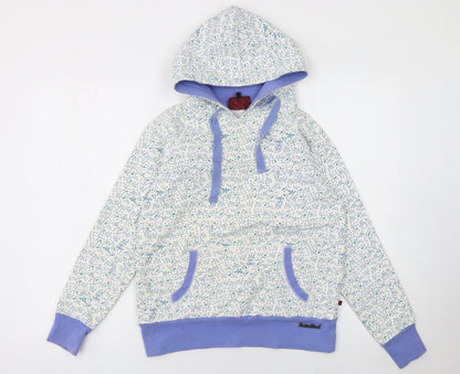 Womens UK Size M Red or Dead Blue Pullover Hoodie