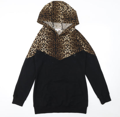 Womens UK Size S Chic and Discreet Black Pullover Hoodie