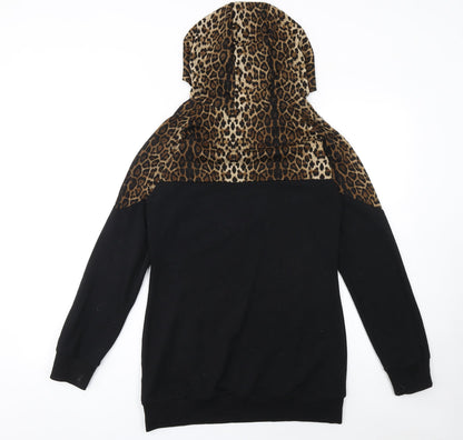 Womens UK Size S Chic and Discreet Black Pullover Hoodie