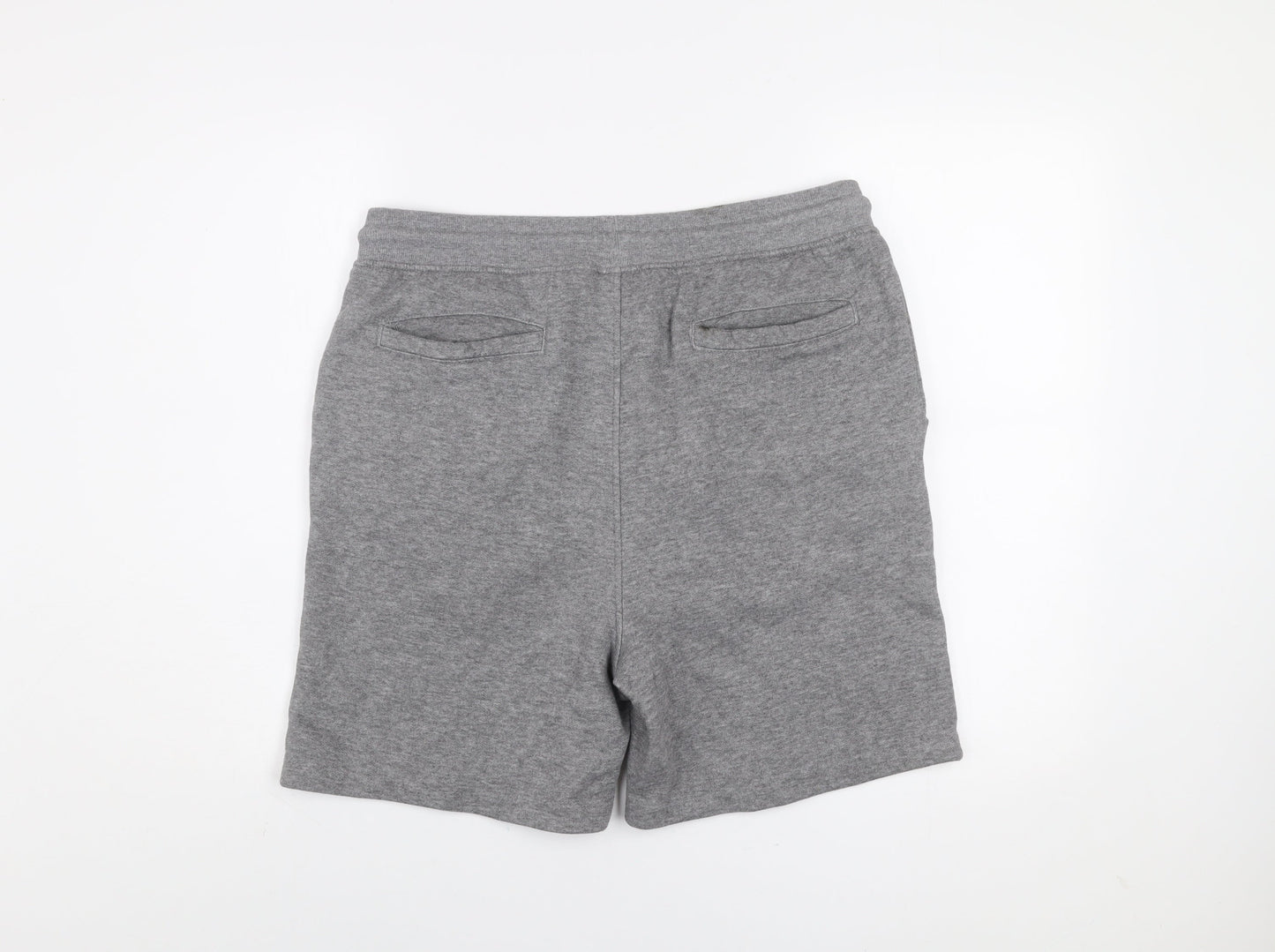 Livergy Men's Grey Sweat Shorts Size L Lightweight Cotton Blend