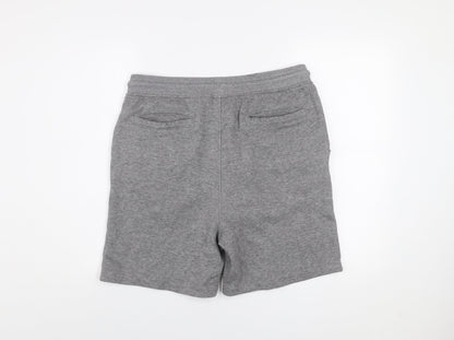 Livergy Men's Grey Sweat Shorts Size L Lightweight Cotton Blend