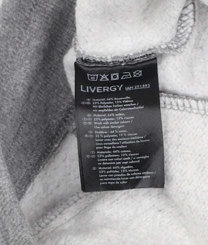 Livergy Men's Grey Sweat Shorts Size L Lightweight Cotton Blend