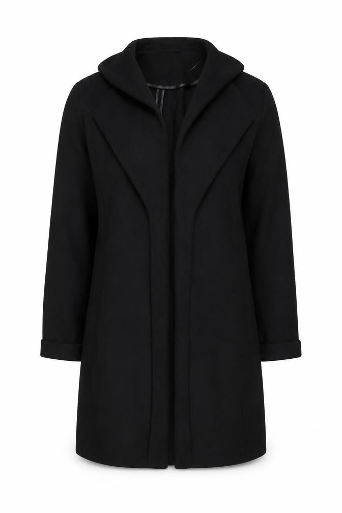 Womens UK Size 10 Wallis Black Overcoat