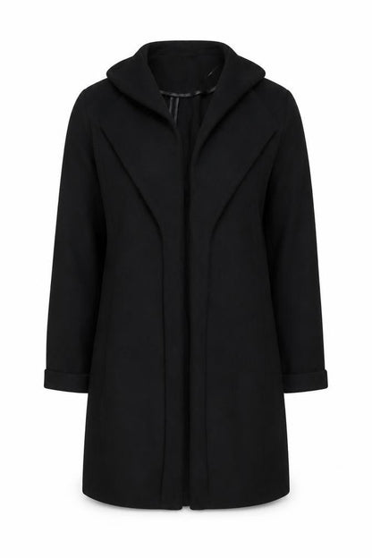 Womens UK Size 10 Wallis Black Overcoat