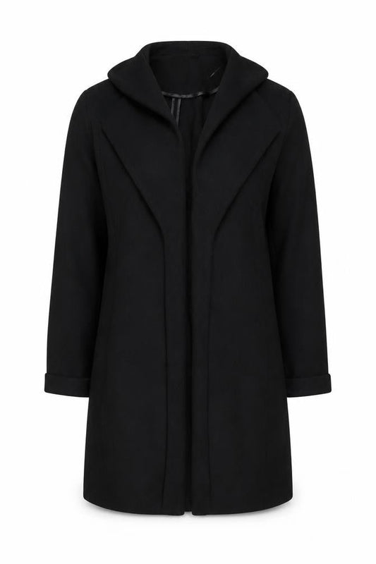 Womens UK Size 10 Wallis Black Overcoat