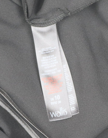 Womens UK Size 10 Wallis Black Overcoat