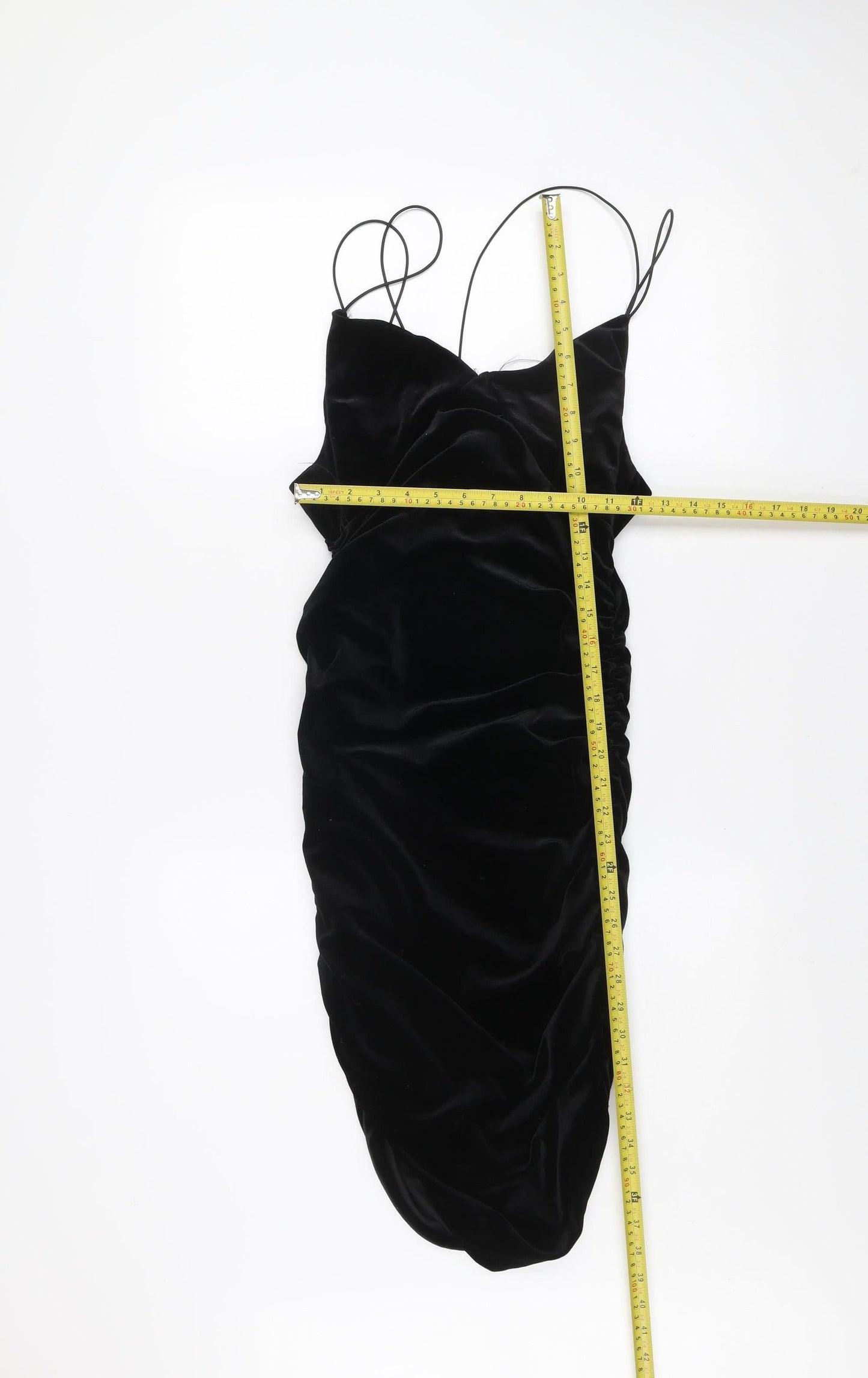 Pink Vanilla Women’s Black Velvet Slip Dress Size 10 Partywear