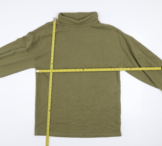 ASOS DESIGN Women’s Green Roll Neck Long Sleeve Pullover Jumper Size 12