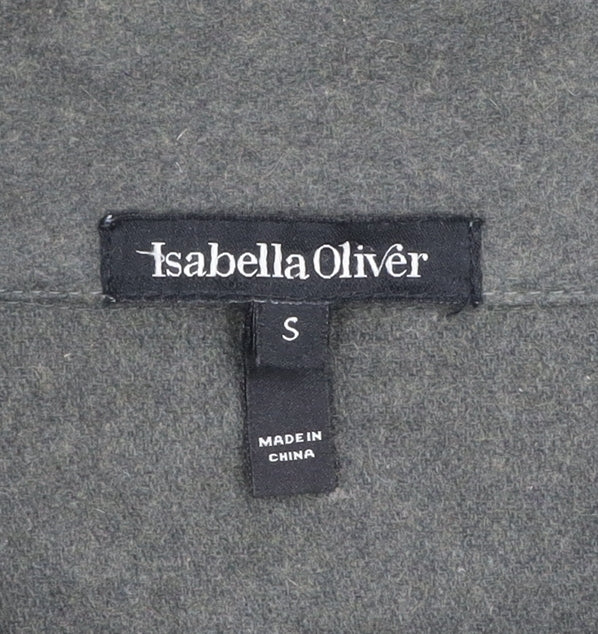 Womens UK Size S Isabella Oliver Grey Overcoat