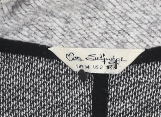 Womens UK Size 6 Miss Selfridge Grey Basic Jacket