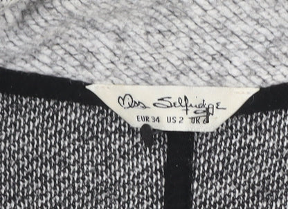 Womens UK Size 6 Miss Selfridge Grey Basic Jacket