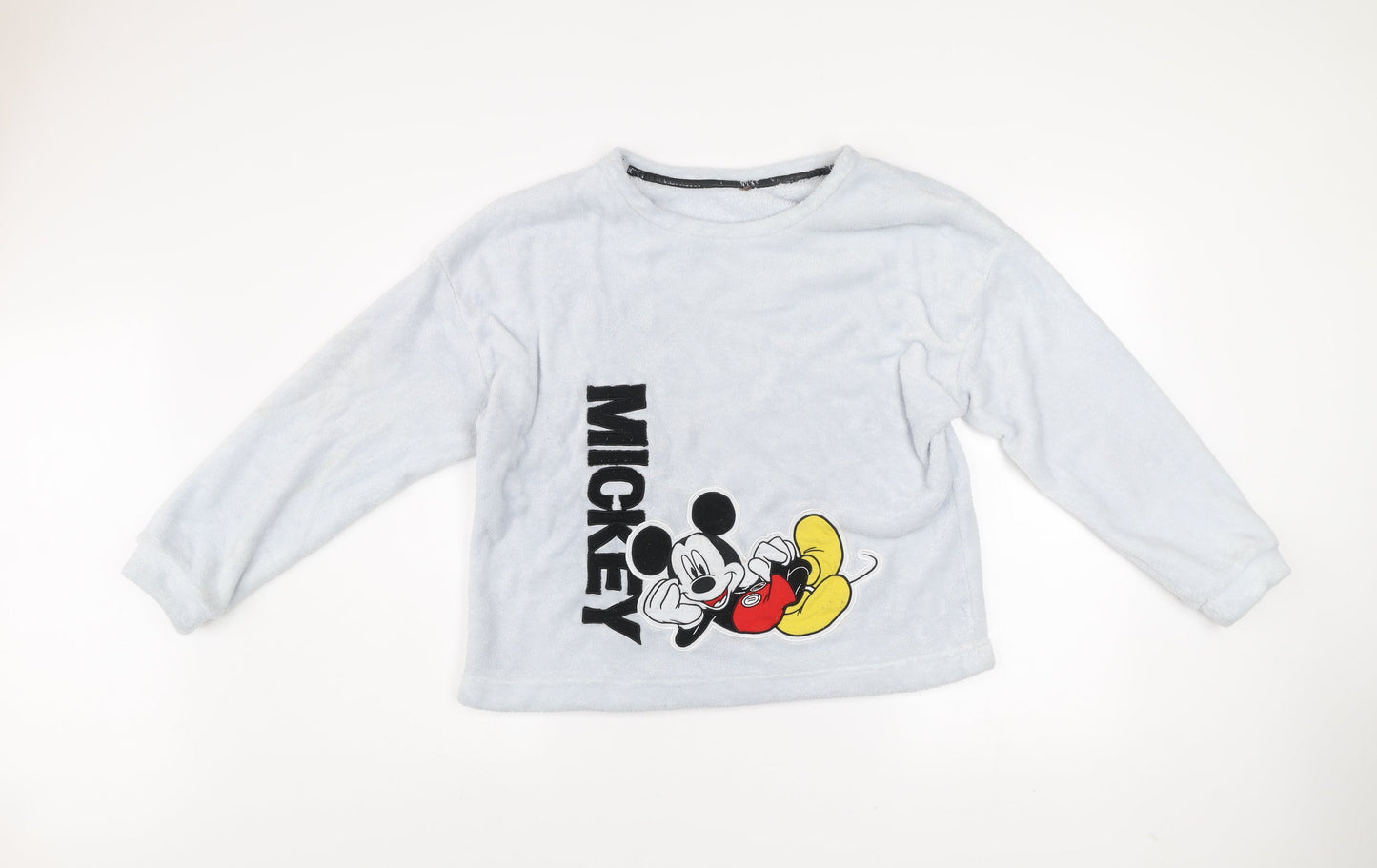 George Women’s Ivory Fleece Mickey Mouse Pyjama Top Size 16-18