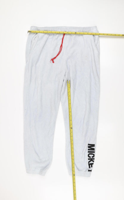 George Women Ivory Fleece Disney Mickey Pyjama Pants Size 16-18