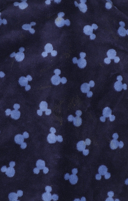 Disney Baby Blue Fleece Mickey Mouse Hooded One Piece Sleepsuit 9 Months