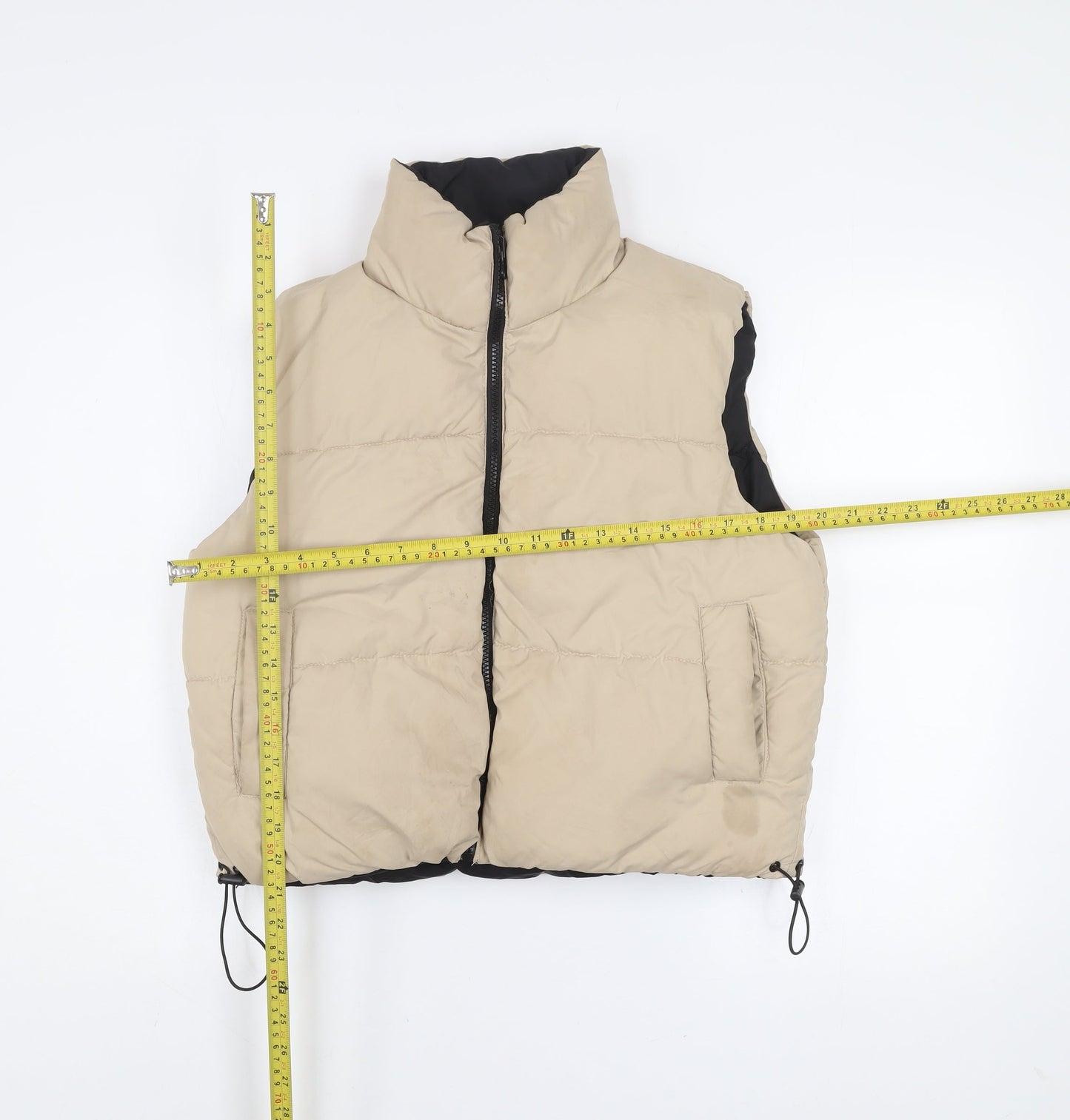 Womens UK Size 8 Brave Soul Beige Puffer Jacket