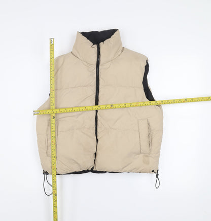 Womens UK Size 8 Brave Soul Beige Puffer Jacket