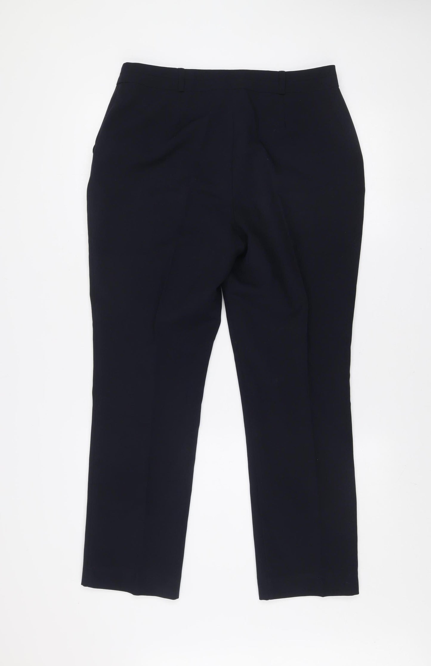 Womens UK Size 12 Dunnes Regular Fit Dress Pants Blue Trousers