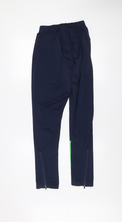 Umbro Men's Blue Track Pants M Tapered Fit Sports Trousers