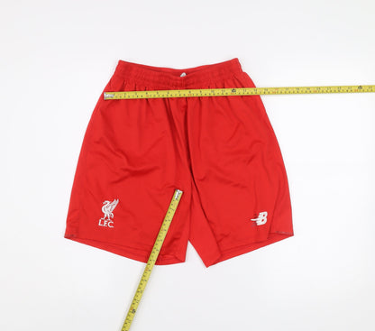 New Balance Men Red LFC Athletic Football Shorts Size M
