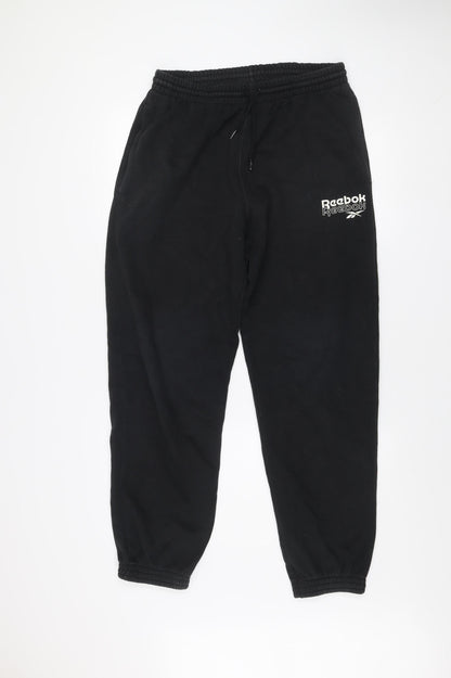 Reebok Men’s Black Jogger Sweatpants M Cotton Blend Activewear