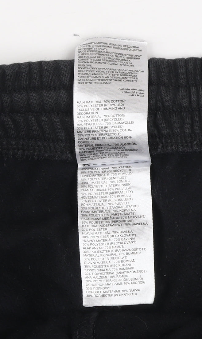 Reebok Men’s Black Jogger Sweatpants M Cotton Blend Activewear