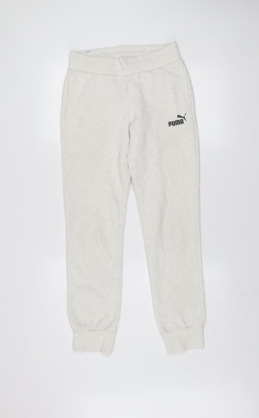 Puma Women's Ivory Jogger Sweatpants Size 6 Regular Fit Comfort Trousers