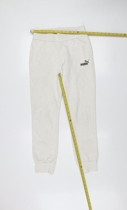 Puma Women's Ivory Jogger Sweatpants Size 6 Regular Fit Comfort Trousers