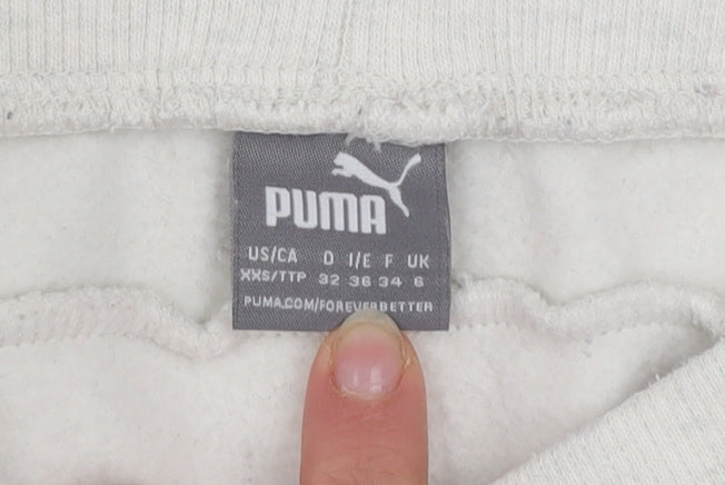 Puma Women's Ivory Jogger Sweatpants Size 6 Regular Fit Comfort Trousers