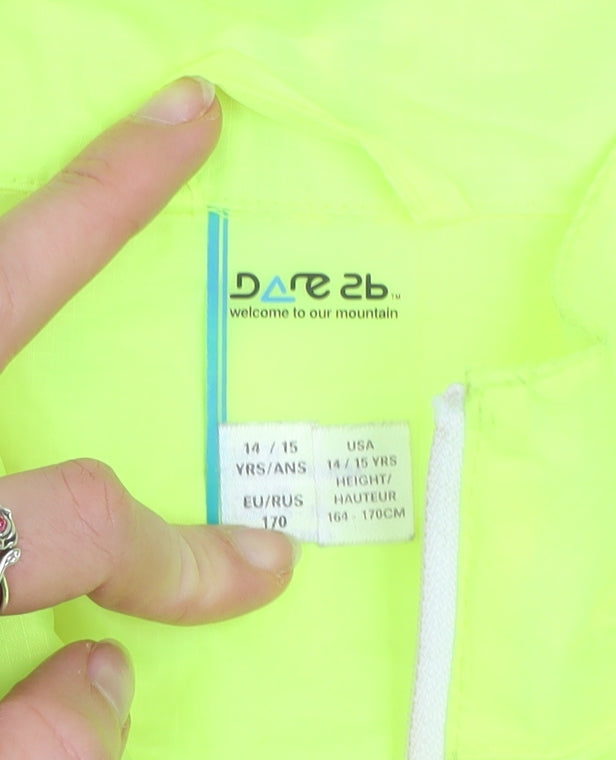 Boys UK Size 14-15 Years Dare 2B Yellow Windbreaker Coat