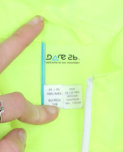 Boys UK Size 14-15 Years Dare 2B Yellow Windbreaker Coat