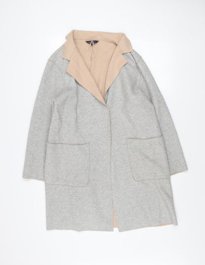 Womens UK Size 14 Marks and Spencer Grey Overcoat