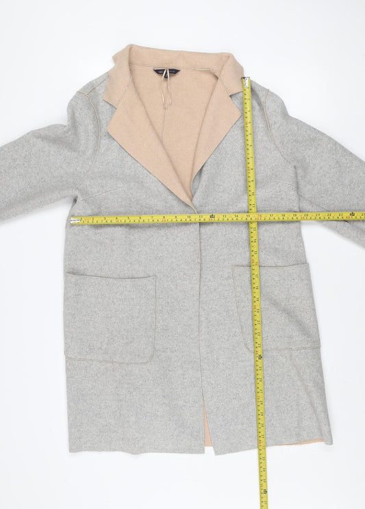 Womens UK Size 14 Marks and Spencer Grey Overcoat