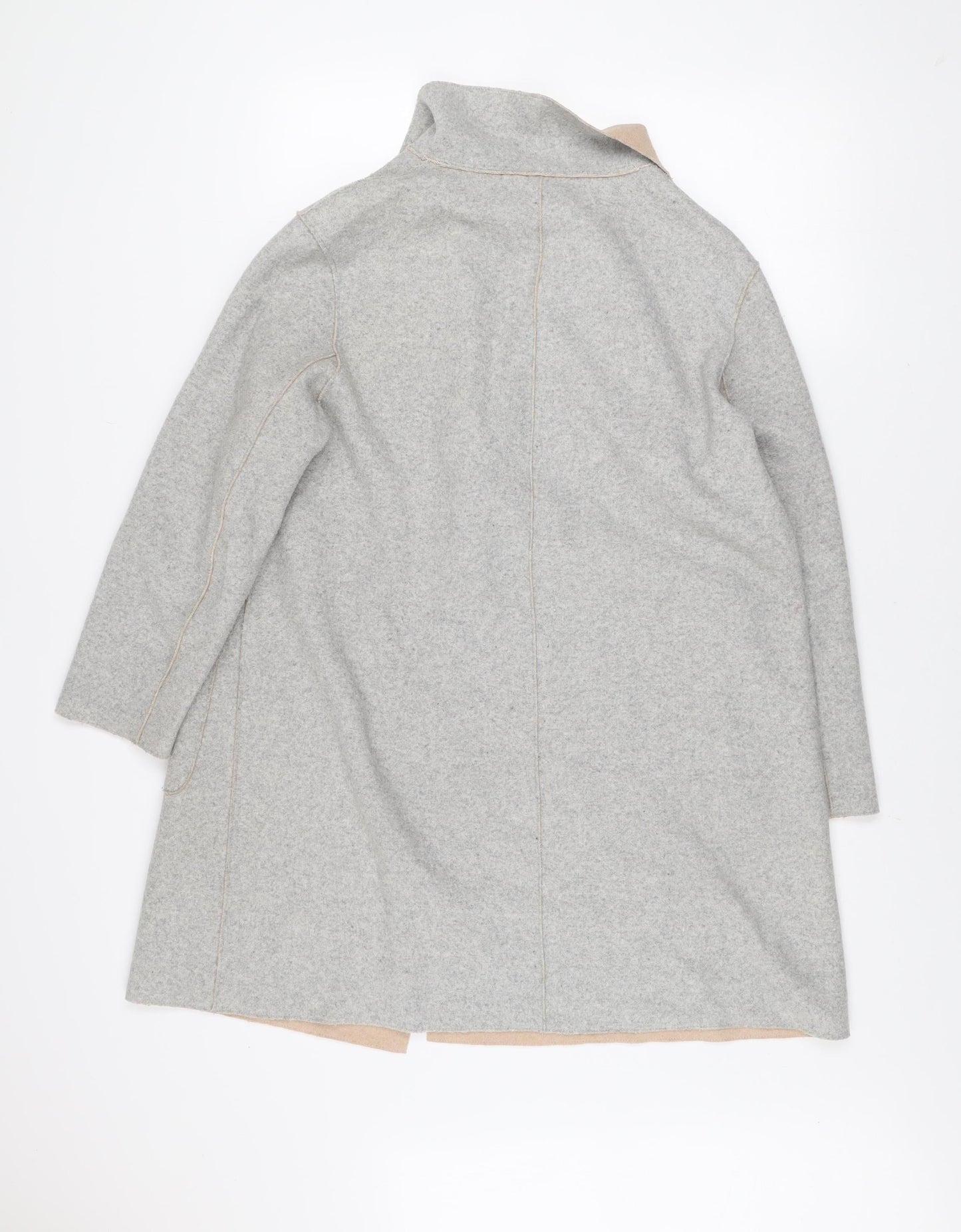 Womens UK Size 14 Marks and Spencer Grey Overcoat