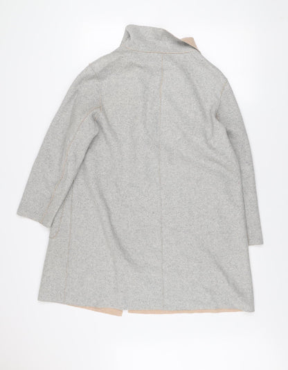 Womens UK Size 14 Marks and Spencer Grey Overcoat