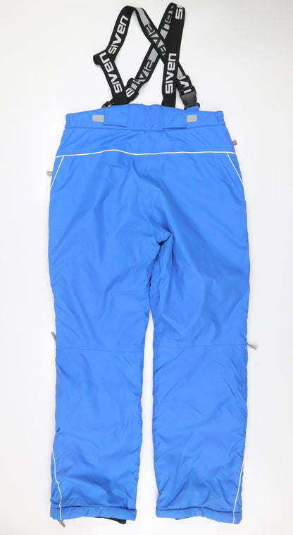 Siven Men's Blue XL Insulated Waterproof Snow Pants