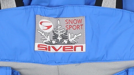 Siven Men's Blue XL Insulated Waterproof Snow Pants