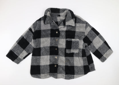Womens UK Size 2XL SheIn Grey Basic Jacket
