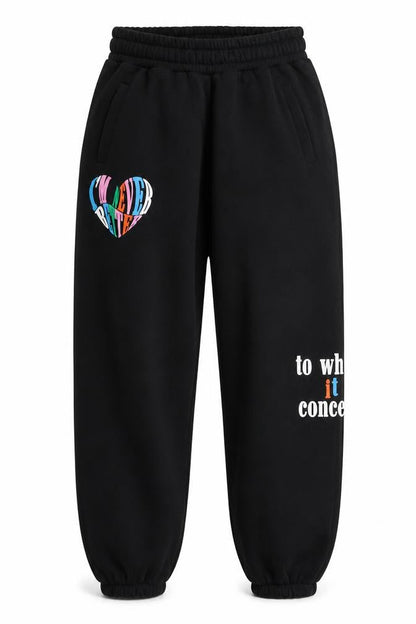 Womens UK Size 12 Couture Relaxed Fit Jogger Black Trousers