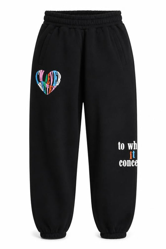 Womens UK Size 12 Couture Relaxed Fit Jogger Black Trousers