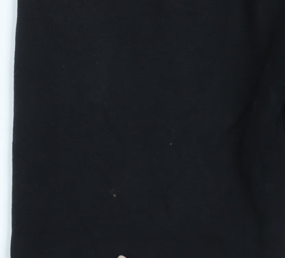 Womens UK Size 12 Couture Relaxed Fit Jogger Black Trousers