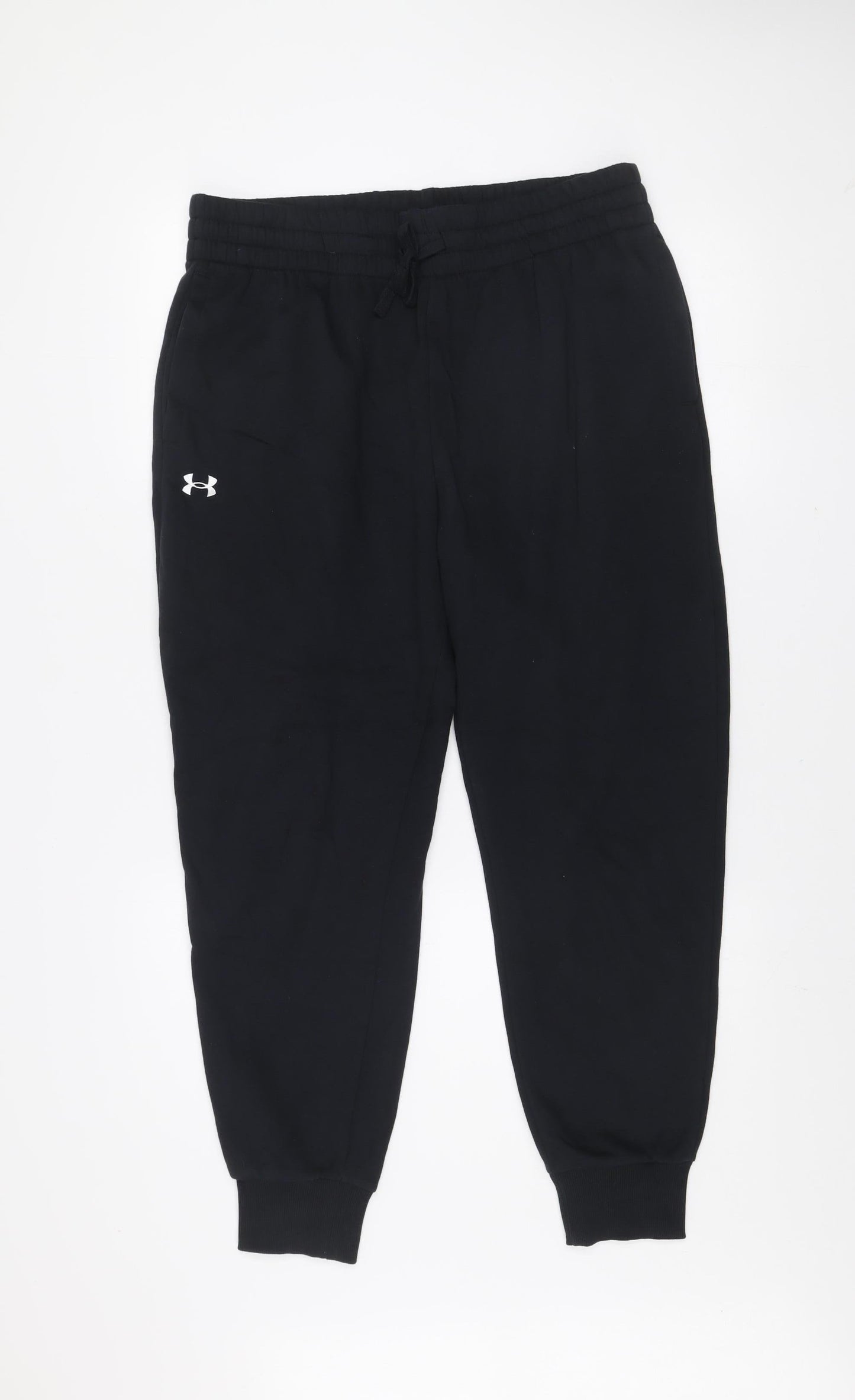 Under Armour Men’s Black Jogger Sweatpants L Cotton Blend Fleece Trousers