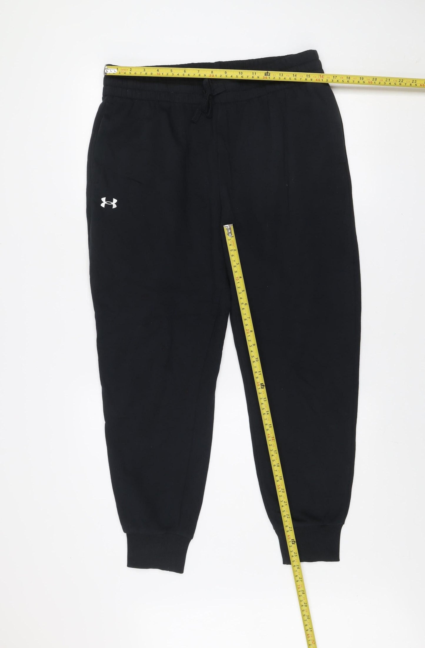 Under Armour Men’s Black Jogger Sweatpants L Cotton Blend Fleece Trousers
