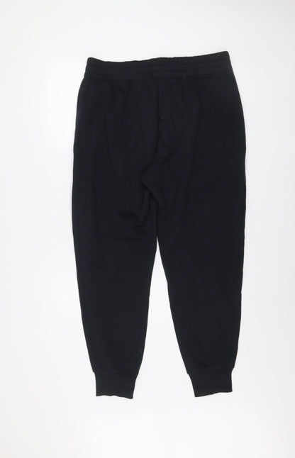 Under Armour Men’s Black Jogger Sweatpants L Cotton Blend Fleece Trousers