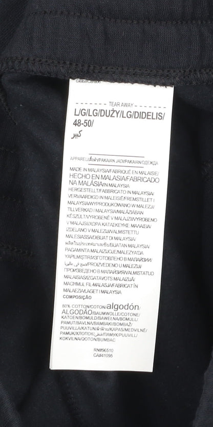 Under Armour Men’s Black Jogger Sweatpants L Cotton Blend Fleece Trousers