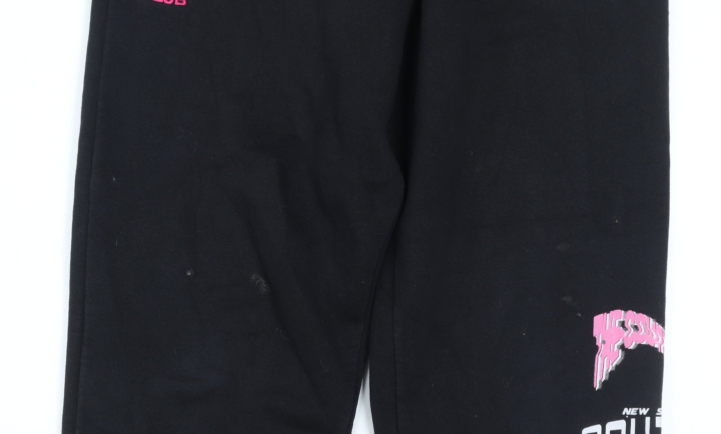 Womens UK Size 12 The Couture Club Regular Fit Jogger Black Trousers