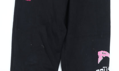 Womens UK Size 12 The Couture Club Regular Fit Jogger Black Trousers