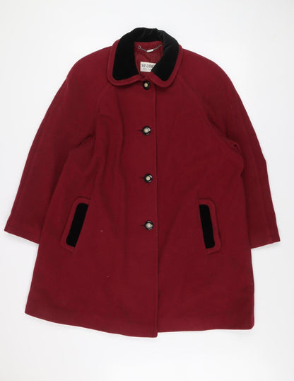 Womens UK Size 12 Windsmoor Red Overcoat