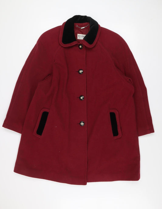 Womens UK Size 12 Windsmoor Red Overcoat