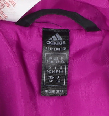 Girls UK Size 9-10 Years adidas Multicoloured Puffer Jacket